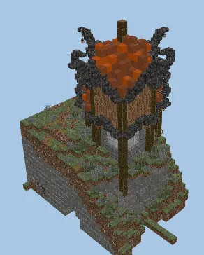Fantasy Mountain House Minecraft schematic preview