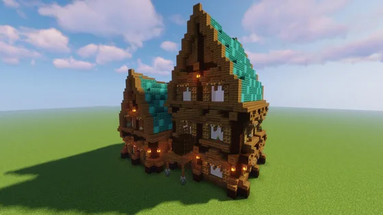 Fantasy Tavern Build Minecraft schematic