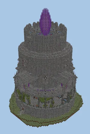Fantasy Tower Structure Minecraft schematic
