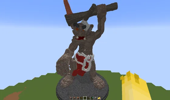 Fantasy Troll Statue Minecraft schematic