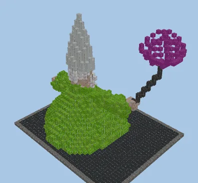 Fantasy Wizard Statue Minecraft schematic preview