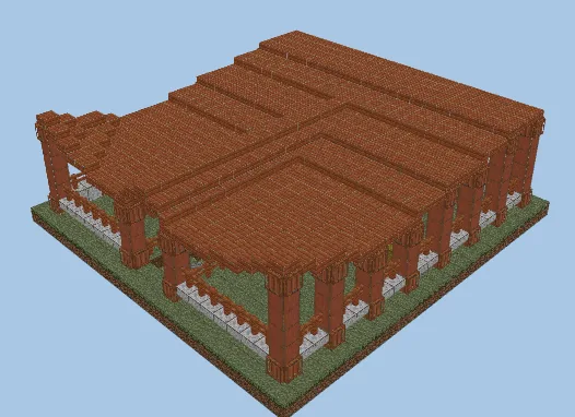 Farm Animal Barn Minecraft schematic preview