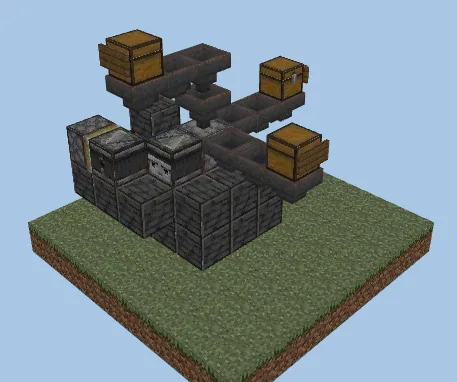 Farm Item Disposal Unit Minecraft schematic