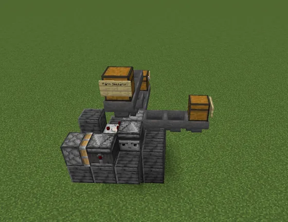 Farm Item Disposal Unit Minecraft schematic