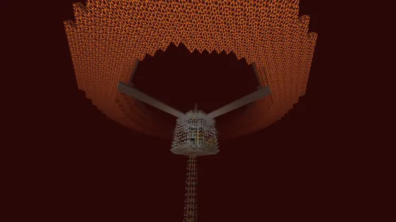 Easy Minecraft Gold & XP Redstone Farm Minecraft schematic