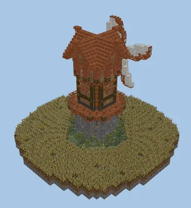 Farming Area Windmill Decoration Minecraft schematic preview