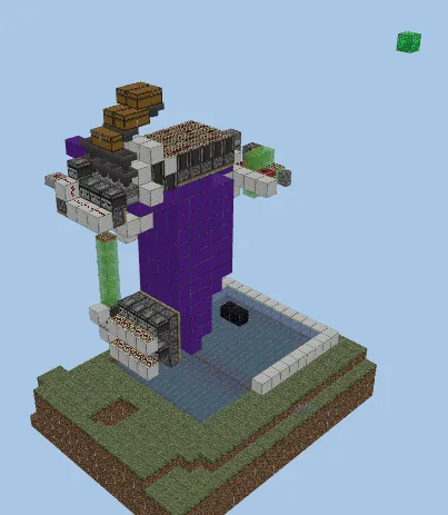Fast Concrete Production Farm Minecraft schematic preview