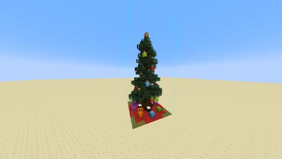 Festive Christmas Tree Decoration Minecraft schematic