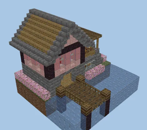 Fisherman's Cottage Design Minecraft schematic