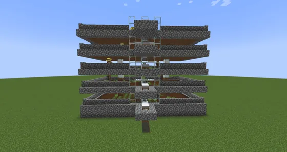 Five Story Automatic Farm Minecraft schematic