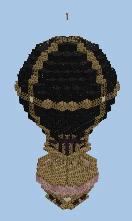 Floating Hot Air Balloon Decoration Minecraft schematic
