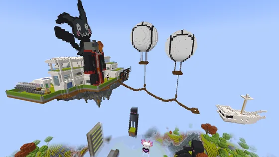 Floating Houseboat Base Minecraft schematic