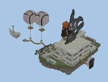 Floating Houseboat Base Minecraft schematic