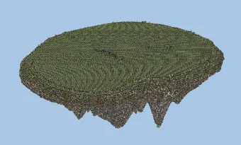 Floating Island Base Schematic Minecraft schematic
