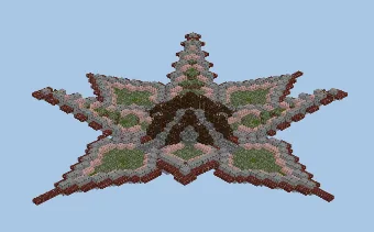 Floating Island Flower Garden Minecraft schematic preview