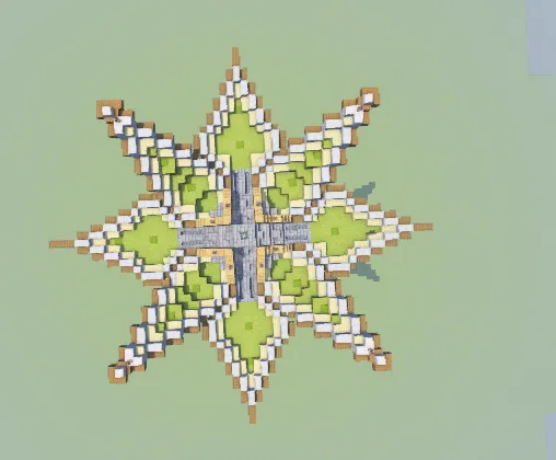 Floating Island Flower Garden Minecraft schematic
