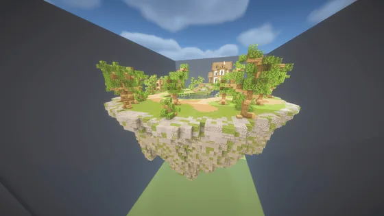 Floating Island House Base Minecraft schematic