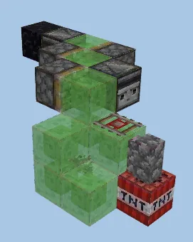 Flying TNT Cannon Schematic Minecraft schematic