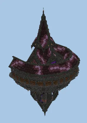 Flying Trading Hall Minecraft schematic preview