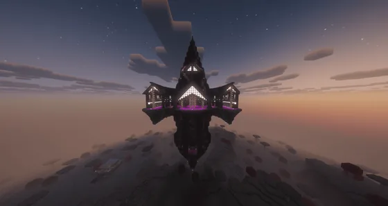 Flying Trading Hall Minecraft schematic