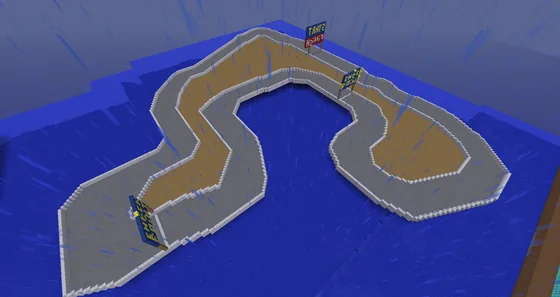 Forest 95 Sega Rally Race Track Minecraft schematic
