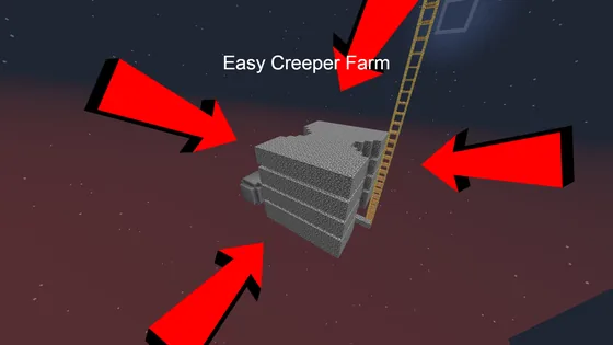 Four Layer Creeper Farm Minecraft schematic