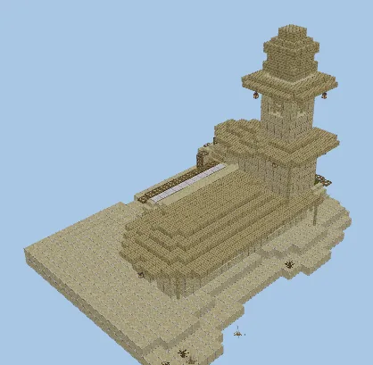 Frontier Watch Base Sandstone Desert Outpost Minecraft schematic