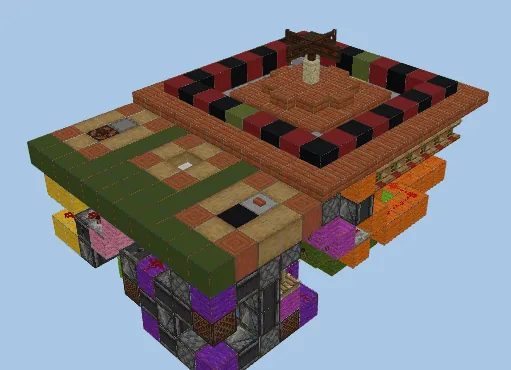 Functional Roulette Table Minecraft schematic