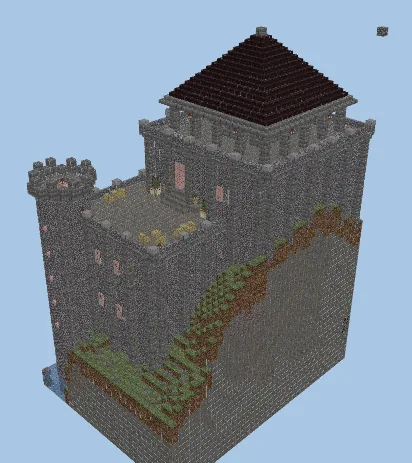 Furnished Medium Castle Base Minecraft schematic preview
