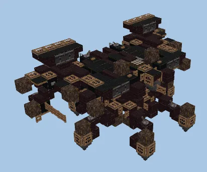 Futuristic Deathbringer Structure Minecraft schematic preview