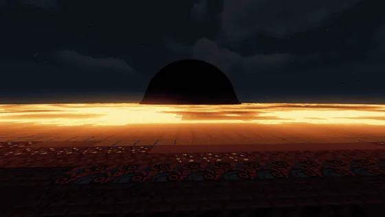 Gargantua Black Hole Structure Minecraft schematic