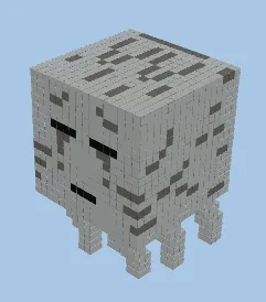 Ghast Statue Build Minecraft schematic