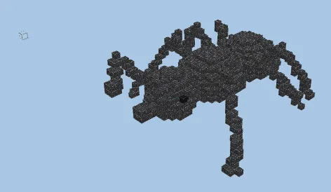 Giant Ant Sculpture With Interior House Minecraft schematic