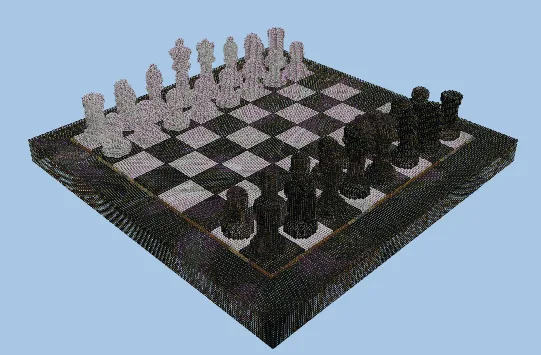 Giant Chess Set Minecraft schematic