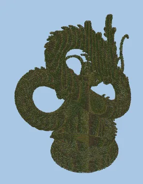 Giant Chinese Dragon Statue Minecraft schematic preview