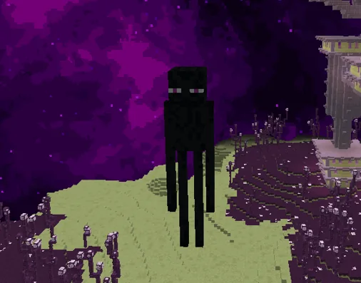 Giant Enderman Statue Minecraft schematic