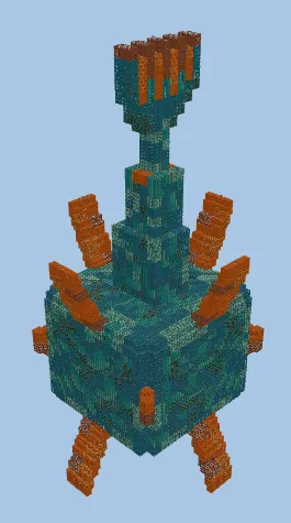 Giant Guardian Creeper Farm Minecraft schematic