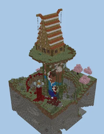 Giant Herobrine Statue Minecraft schematic preview