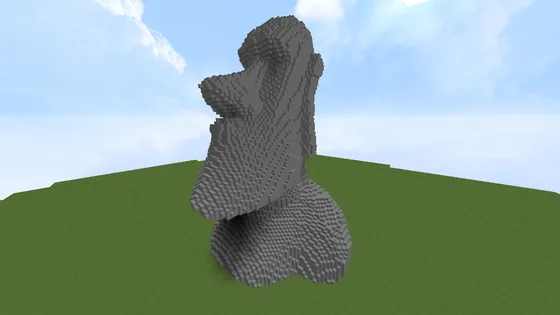 Giant Moai Statue Minecraft schematic