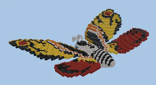 Giant Mothra Statue Minecraft schematic