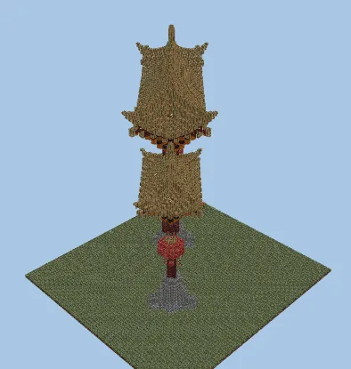 Giant Oriental Torii Gate Minecraft schematic preview