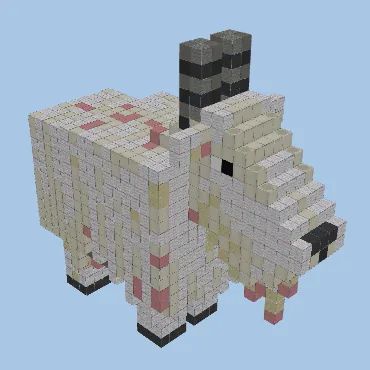 Giant Pixel Art Goat Minecraft schematic