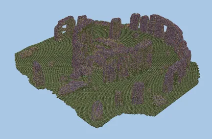 Giant Rock Terrain Minecraft schematic preview