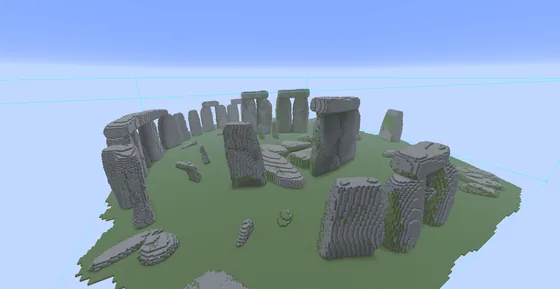 Giant Rock Terrain Minecraft schematic