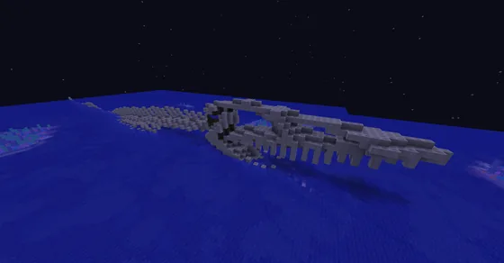 Giant Skeleton Structure Minecraft schematic