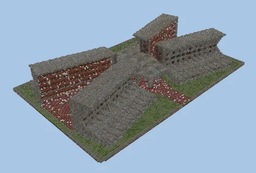 Giant Trading Hall Structure Minecraft schematic