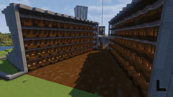 Giant Trading Hall Structure Minecraft schematic