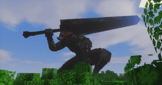 Giant Warrior Statue Minecraft schematic
