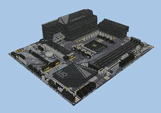 Gigabyte X570S UD Motherboard Schematic Minecraft schematic