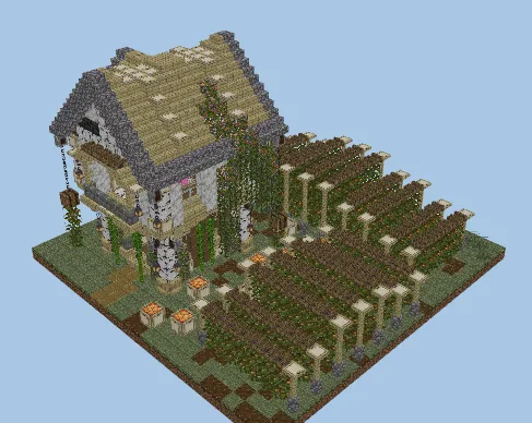 Luminous Berry Farmhouse Minecraft schematic